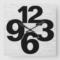 Bold Number Face On Birch