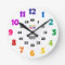 Bold Numbers Learn to Tell Time Classroom Wall