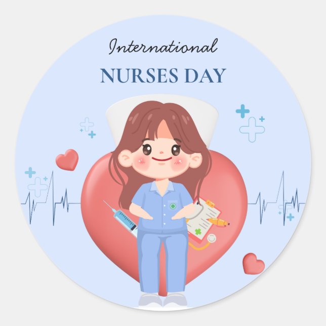 Bold Nurse Sticker | nurse on duty (Front)