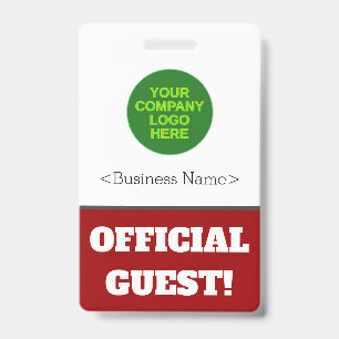 Bold "OFFICIAL GUEST!" Badge ID Badge