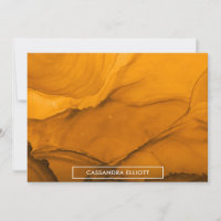 Bold Orange Alcohol Ink Liquid Abstract Art