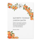 Bold Orange Farmhouse Themed Wedding Invitation