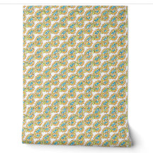 Bold Orange Teal Lime Paisley