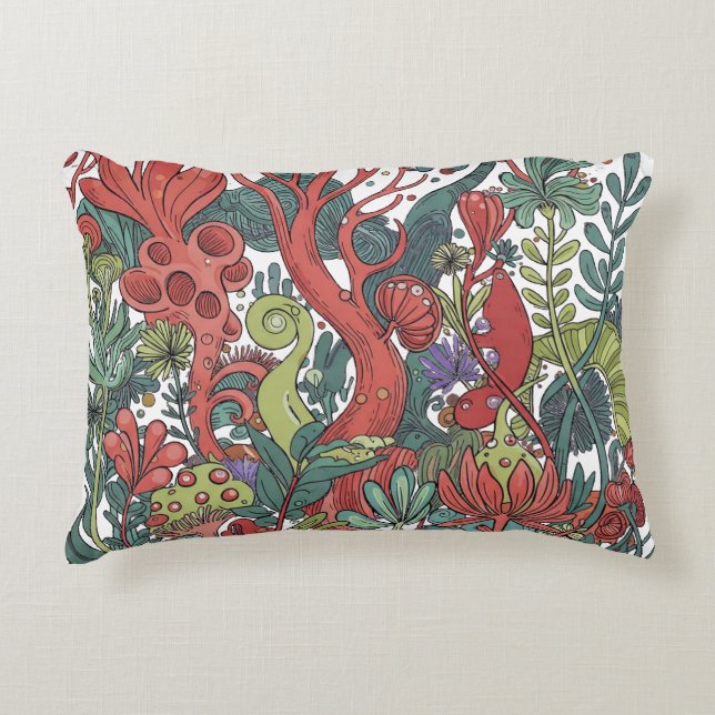Bold Organic Bloom Decorative Cushion (Front)