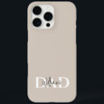 Bold Pastel DAD  | Modern Father’s Day Gift iPhone 16 Pro Max Case<br><div class="desc">Surprise Dad with a stylish and practical gift — this custom iPhone/iPad case featuring a bold “DAD” design and his name in a clean, modern font. Available in calming pastel or beige tones, this sleek design is perfect for daily use while showing off your appreciation. Whether he’s working, travelling, or...</div>