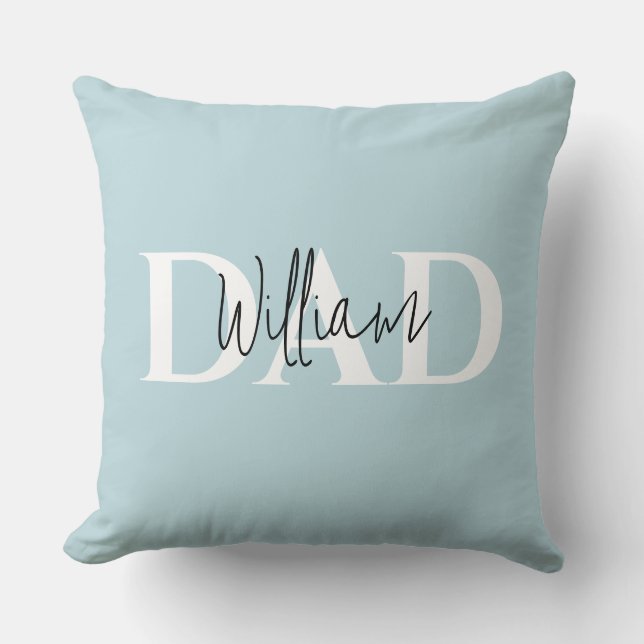 Bold Pastel DAD  | Modern Father’s Day Gift Cushion (Front)