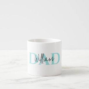 Bold Pastel DAD   Modern Father’s Day Gift Espresso Cup