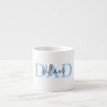 Bold Pastel DAD | Modern Father’s Day Gift Espresso Cup<br><div class="desc">Celebrate dad in style with this bold and modern “DAD” mug, featuring pastel turquoise lettering on a clean white background. The sleek, minimal design combines sentiment with style — perfect for Father’s Day, birthdays, or just to make his coffee breaks more special. Crafted for dads who appreciate simplicity and love...</div>