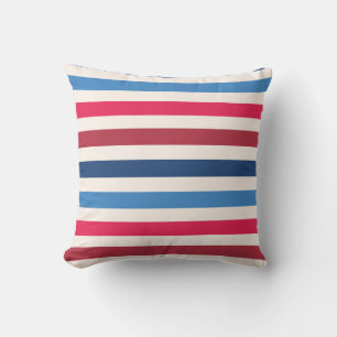 Bold Patriotic Stripes Cushion