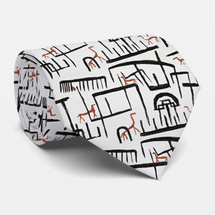 Bold Paul Klee Animal Abstract Neck Tie