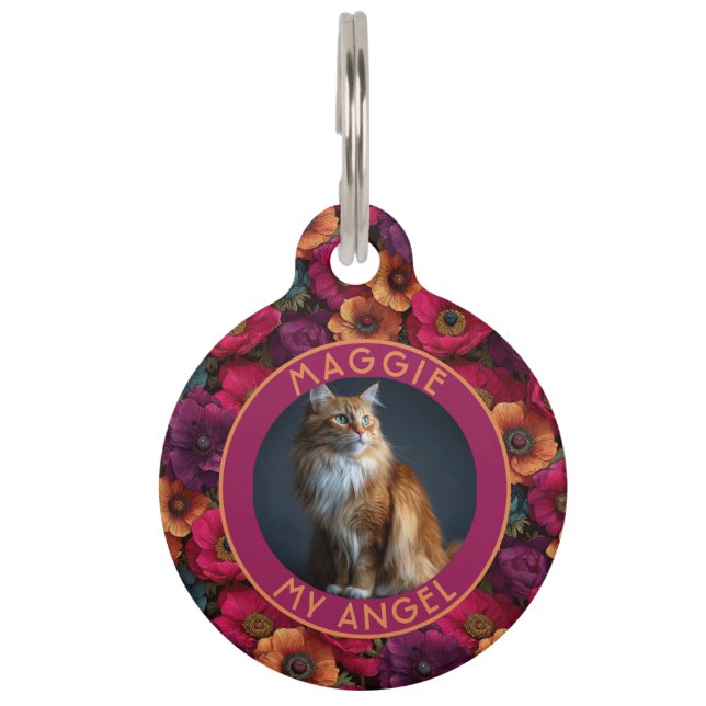 Bold Pet Lover Gift Anemone Print Tag (Front)
