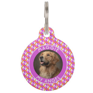 Bold Pet Owner Gift Hexagon Pattern Tag