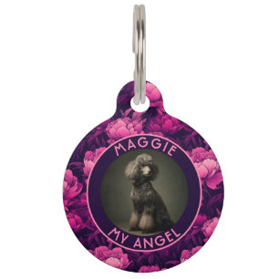 Bold Pet Owner Gift Peonies Flower Tag