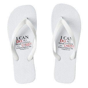 Bold PHILIPPIANS 4:13 Jandals
