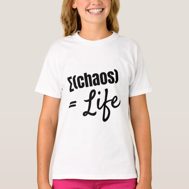 Bold Philosophical Math-Inspired Quote T-Shirt (Front)