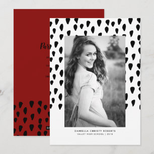 Bold Photo Graduation Announcement
