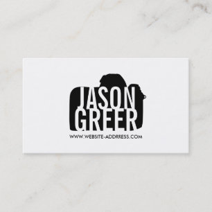 Bold Photographer Digital Camera Logo Photography Business Card