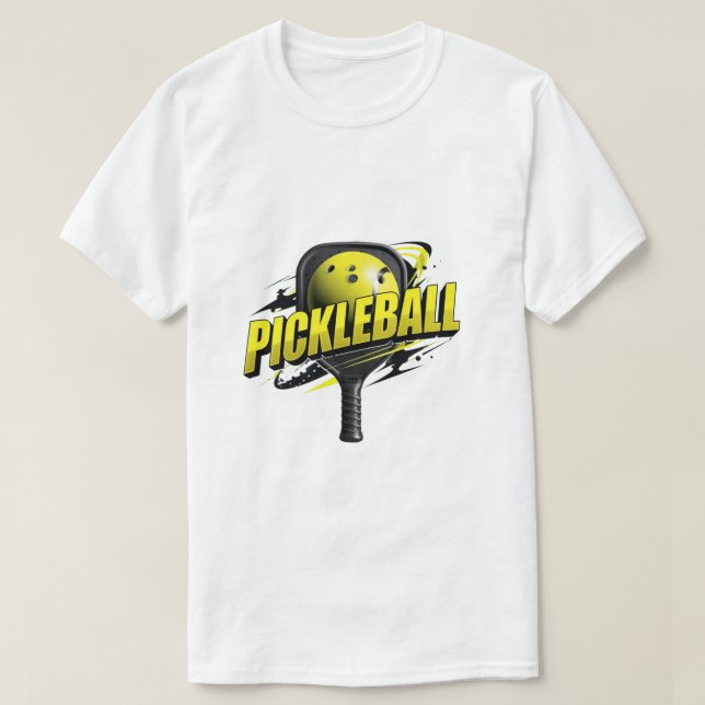 Bold Pickleball Graphic Shirt | Modern Sport Typog (Design Front)