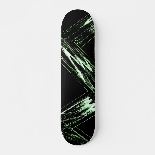 Bold Pine Green Pattern Skateboard (Front)