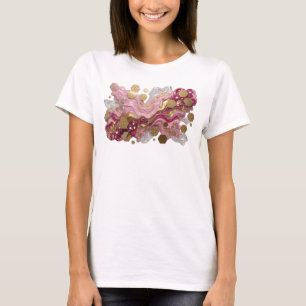 Bold Pink ABSTRACT ART Art Print T-Shirt