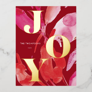 Bold Pink and Red Joy Holiday
