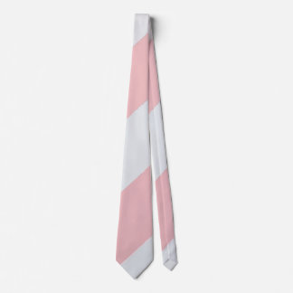 Bold Pink and White Striped Classic Wide Stripe Tie