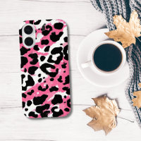 Bold Pink Black Leopard Cheetah Animal Print