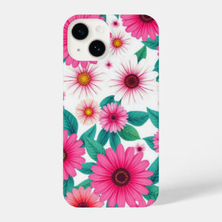 Bold Pink Daisy Pattern Phone Case