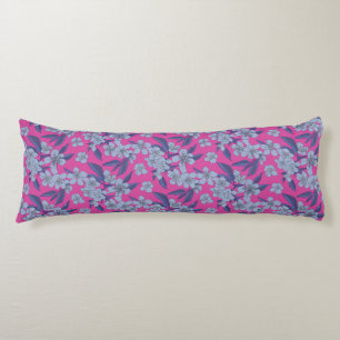 Bold Pink Floral Body Pillow