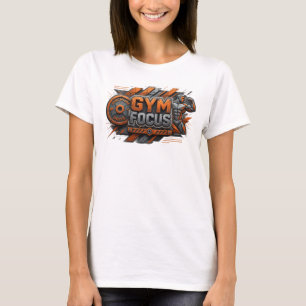 Bold Pink GYM FOCUS Statement Tee