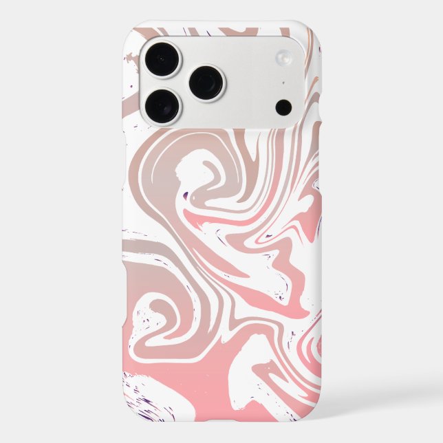  Bold Pink & Orange Marble Design (Back)