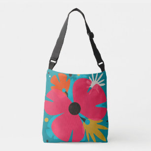 Bold Pink Pop Floral Art Tote Bag