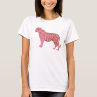 Bold Pink Tiger Graphic Women Feminine