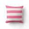 Bold Pink White Wide Horizontal Stripe