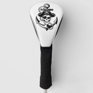 Bold Pirate Skull and Anchor – Nautical Design Golf Head Cover