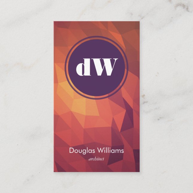 Bold Polygonal Business Card (Front)
