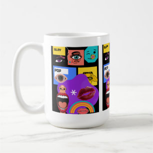 Bold Pop Art Retro Comic Style mug
