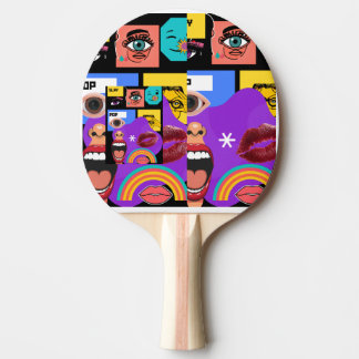 Bold Pop Art | Retro Comic Style mug Ping Pong Paddle