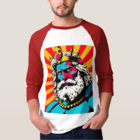 Bold Pop Art Zeus – Colorful Greek God Illustratio