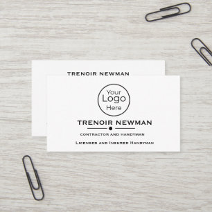 Bold Professional Handyman Services Business Card