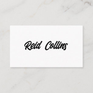 Bold Professional Signature Script Marker Name B Business Card