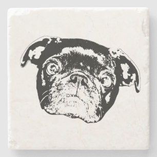 Bold Pug Line Coaster