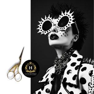 Bold Punk Rock Star Spiked Sunglasses Decoupage Tissue Paper