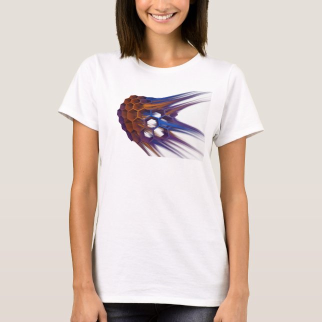 Bold Purple ABSTRACT ARTWORK WITH TEXT UNKNOW T-Shirt (Front)