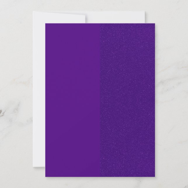 Bold Purple Custom Invitation (Front)