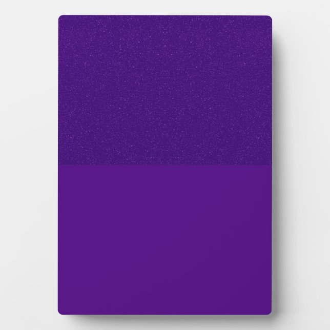 Bold Purple Glitter-Matte Plaque – Customisable (Front)