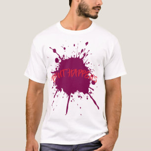 Bold Purple Paint Splatter T-Shirt