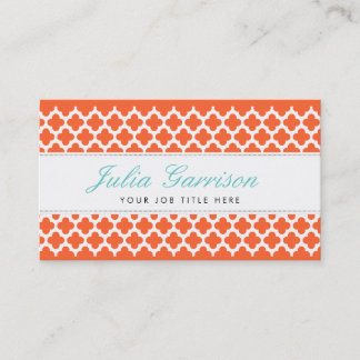 Bold Quatrefoil Business Cards