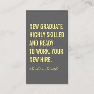 Bold Quote Business Card