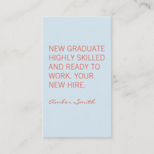 Bold Quote Business Card